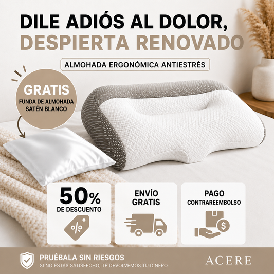 DreamComfort™ – Almohada Ergonómica para Sueño Reparador